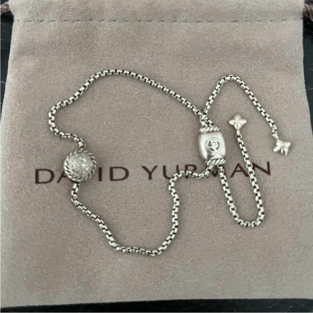 David Yurman Diamond Châtelaine Petite Pave Station Bracelet